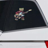 Car Decal2 Baby Groot Plays The Pink Floyd Guitar Car Sticker - OtherBrick