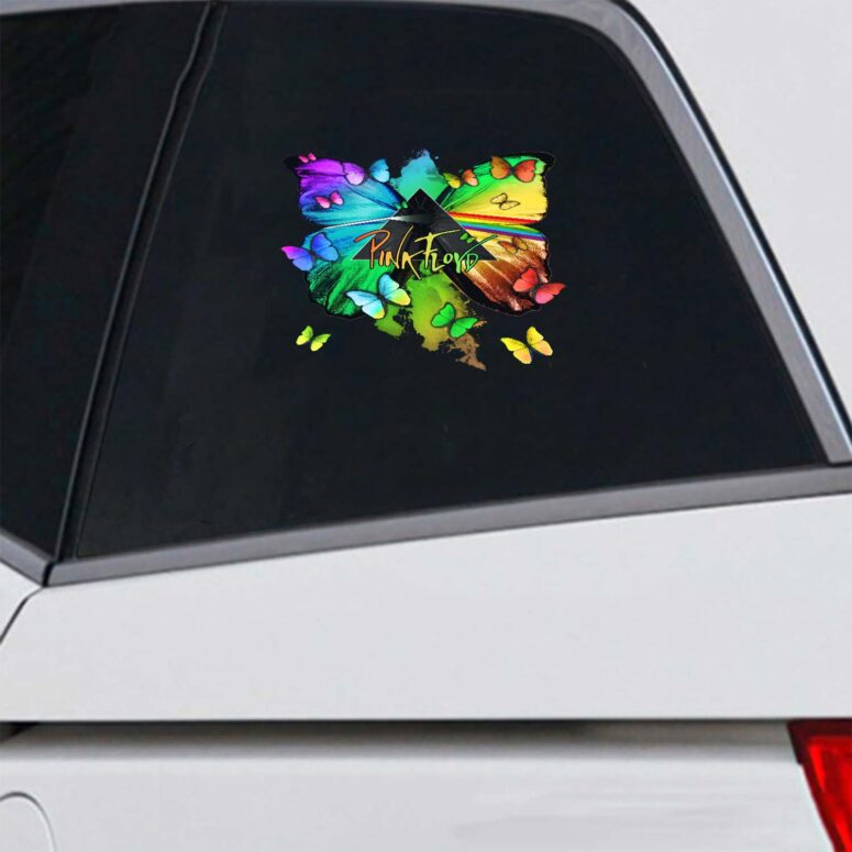 Nick Mason Butterfly x Dark Side Of The Moon Car Sticker