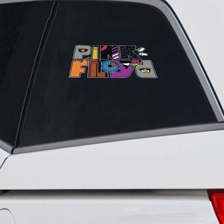 Pink Floyd Album Logo Full Color Car Sticker