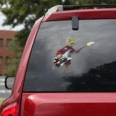 Car Decal3 Baby Groot Plays The Pink Floyd Guitar Car Sticker - OtherBrick