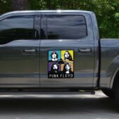 Car Decal4 David Gilmour Roger Waters Rick Wright And Nick Mason Pink Floyd Car Sticker - OtherBrick