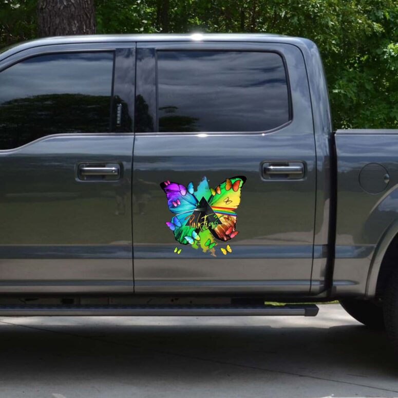 Nick Mason Butterfly x Dark Side Of The Moon Car Sticker