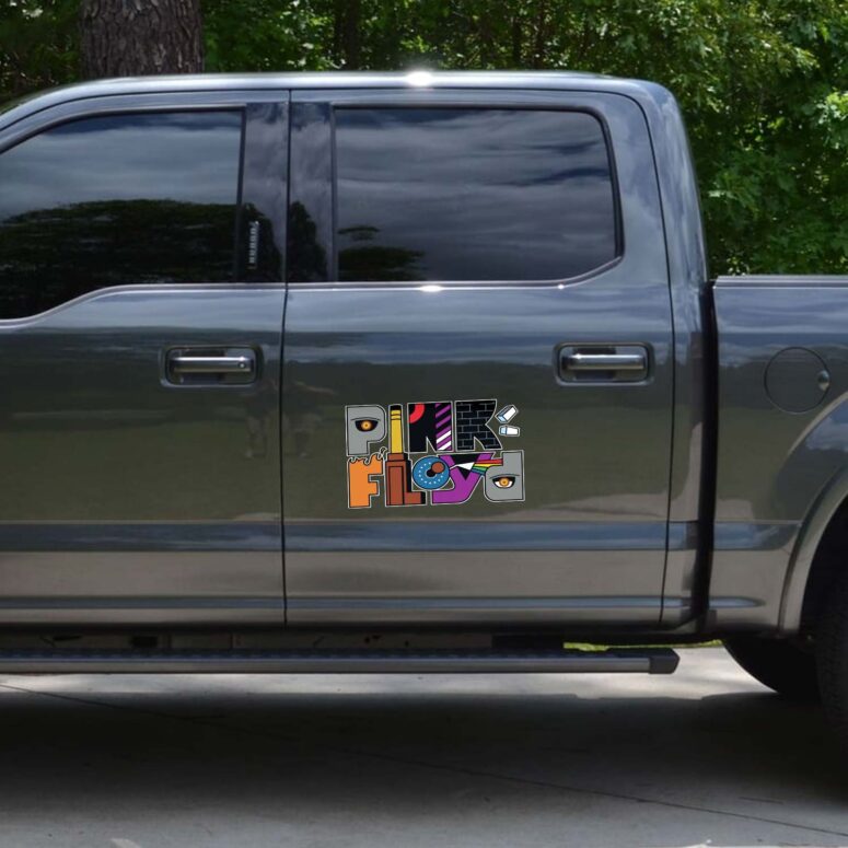 Pink Floyd Album Logo Full Color Car Sticker