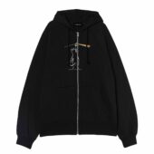 Cat Dark Side Of The Moon Pink Floyd Front Ziphoodie Black - OtherBrick