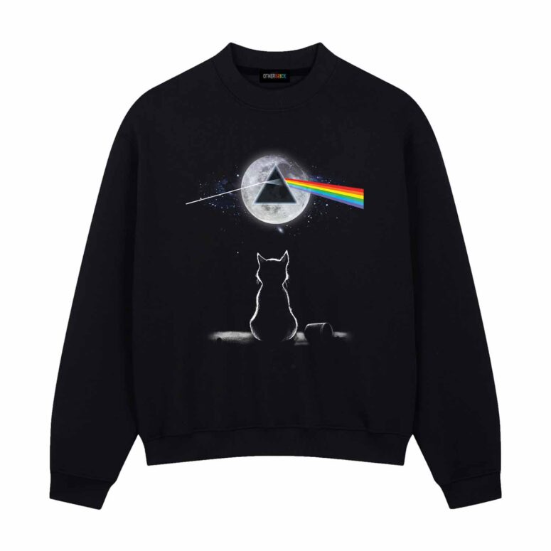 Cat Looking The Dark Side Of The Moon Pink Floyd Shirt Cat Looking The Dark Side Of The Moon Pink Floyd Shirt