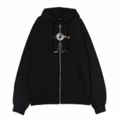 Cat Looking The Dark Side Of The Moon Pink Floyd Front Ziphoodie Black - OtherBrick