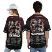 David Gilmour Luck And Strange Is My Supper Power Baseball Jersey Couple Back - OtherBrick