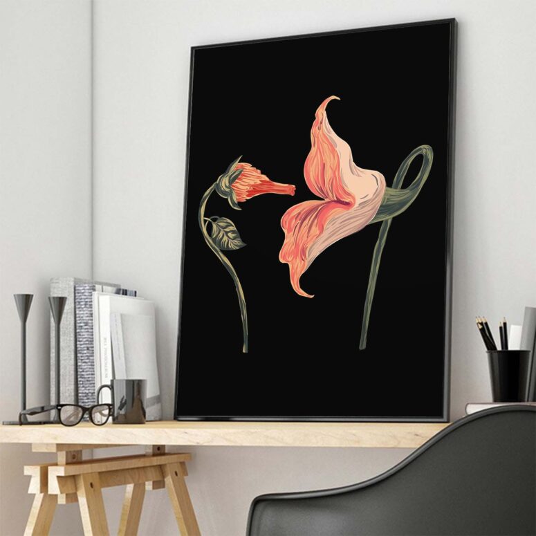 Pink Floyd The Wall Fecking Flowers Canvas