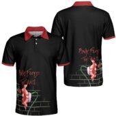 Fecking Flowers Pink Floyd The Wall Polo Front Back - OtherBrick