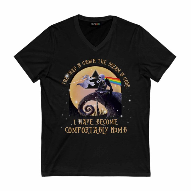 Jack Skellington Comfortably Numb Dark Side Of The Moon Pink Floyd Shirt Jack Skellington Comfortably Numb Dark Side Of The Moon Pink Floyd Shirt