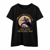 Jack Skellington Comfortably Numb Dark Side Of The Moon Pink Floyd Front Wtee Black - OtherBrick