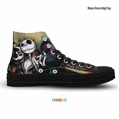Jack Skellington Dsotm Pink Floyd Black Canvas Shoes - OtherBrick