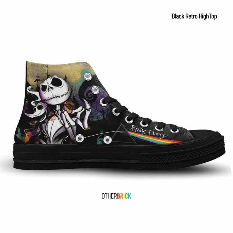 Jack Skellington DSOTM Pink Floyd Canvas Shoes