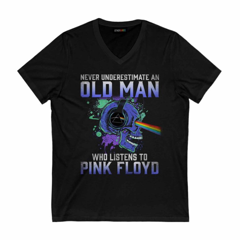Never Underestimate An Old Man Who Listen To Pink Floyd Skull Shirt Never Underestimate An Old Man Who Listen To Pink Floyd Skull Shirt
