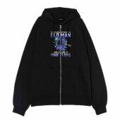 Never Underestimate An Old Man Who Listen To Pink Floyd Skull Front Ziphoodie Black - OtherBrick