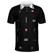 Pink Floyd Album Logo Symbol Collage Polo Front - OtherBrick
