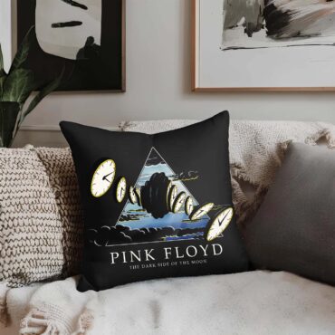 Pink Floyd The Dark Side of The Moon 50th Melting Clocks Cushion Pillow