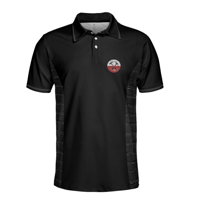 Pink Floyd The Wall Hammers Black Polo Shirt