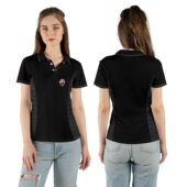 Pink Floyd The Wall Collage Polo Woman Front Back - OtherBrick