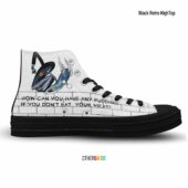Pink Floyd The Wall How Can You Have Any Pudding Black Canvas Shoes - OtherBrick