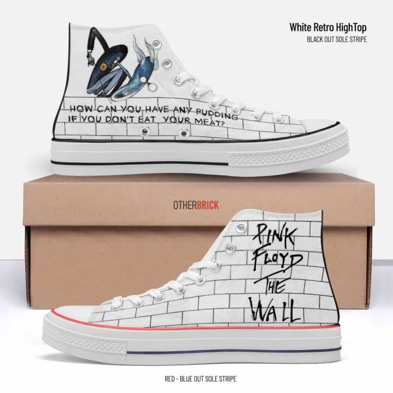 Pink Floyd The Wall How Can You Have Any Pudding Canvas Shoes Pink Floyd The Wall How Can You Have Any Pudding Canvas Shoes