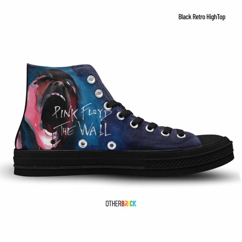 Pink Floyd The Wall Screaming Face Division Bell - Pink Floyd Canvas Shoes