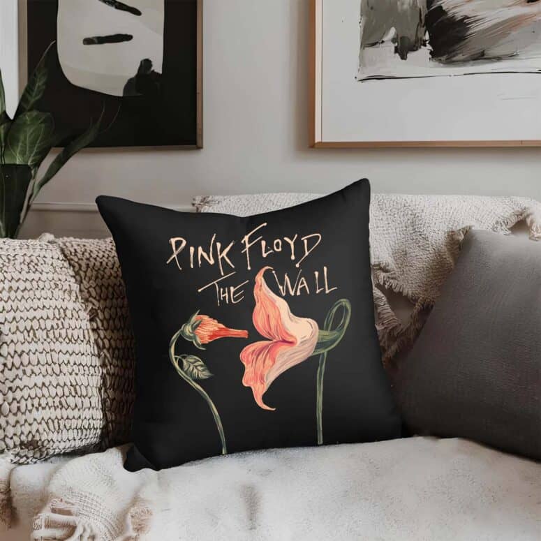 The Fecking Flowers The Wall Pink Floyd Cushion Pillow The Fecking Flowers The Wall Pink Floyd Cushion Pillow