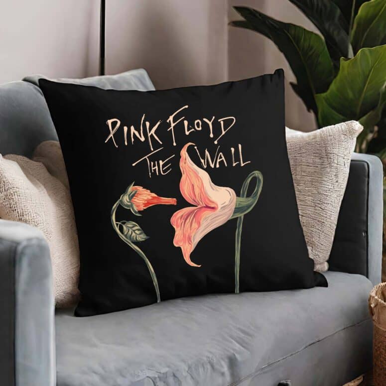The Fecking Flowers The Wall Pink Floyd Cushion Pillow The Fecking Flowers The Wall Pink Floyd Cushion Pillow