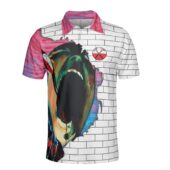 The Wall Hammers And Scream Pink Floyd Polo Front - OtherBrick