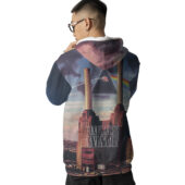 Hoodie Back Pink Floyd Animals X Dark Side Of The Moon - OtherBrick