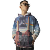 Hoodie Front Pink Floyd Animals X Dark Side Of The Moon - OtherBrick