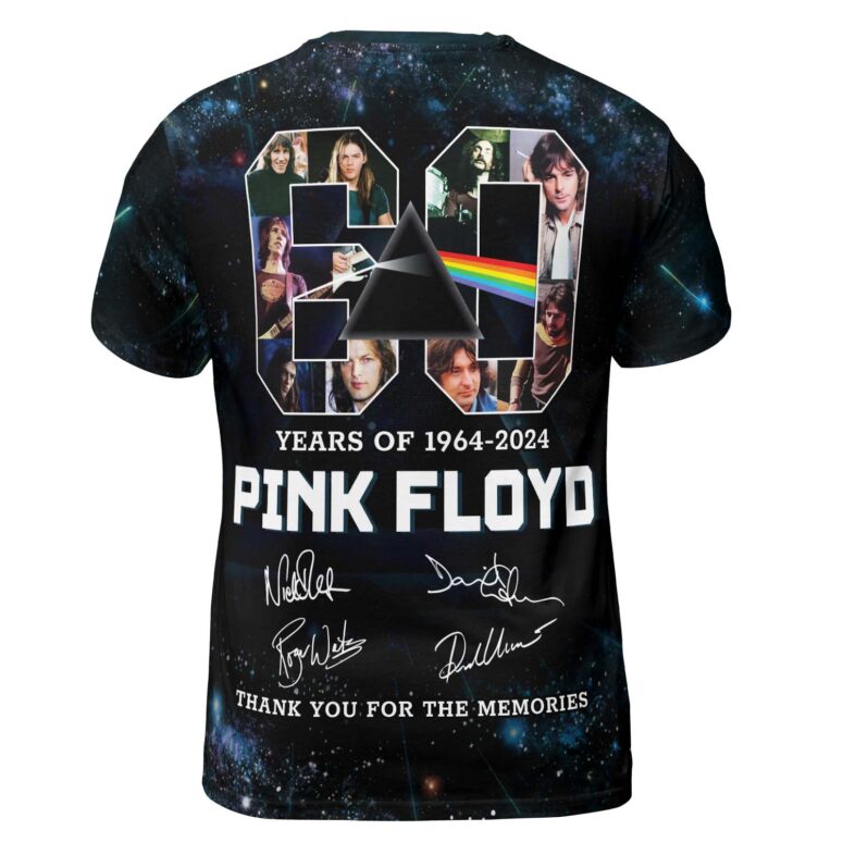 60 Years Of 1964-2024 Pink Floyd Shirt