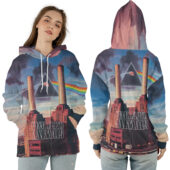 Ziphoodie Pink Floyd Animals X Dark Side Of The Moon - OtherBrick