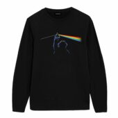 Cookie Monster Dark Side Of The Moon Pink Floyd Front Longsleeve Black - OtherBrick