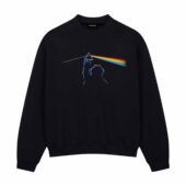 Cookie Monster Dark Side Of The Moon Pink Floyd Front Sweatshirt Black - OtherBrick
