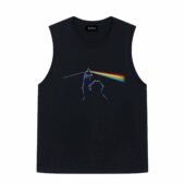 Cookie Monster Dark Side Of The Moon Pink Floyd Front Tank Black - OtherBrick