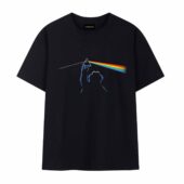 Cookie Monster Dark Side Of The Moon Pink Floyd Front Tshirt Black - OtherBrick
