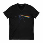 Cookie Monster Dark Side Of The Moon Pink Floyd Front Vneck Black - OtherBrick