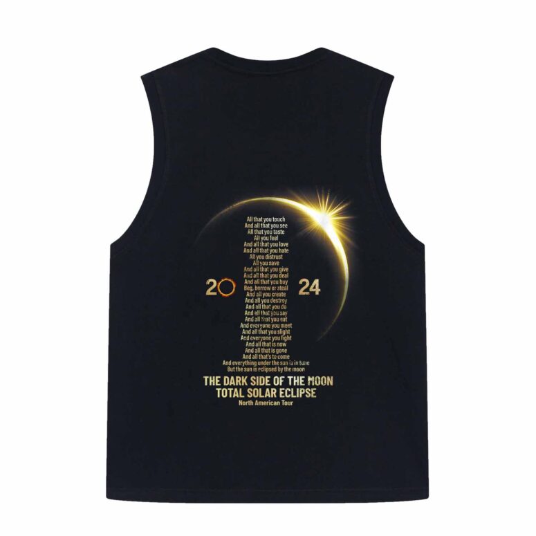 Dark Side of the Moon Pink Floyd The Solar Eclipse Lyric Shirt
