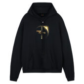 Dark Side Of The Moon Pink Floyd The Solar Eclipse Lyric Front Hoodie Black - OtherBrick