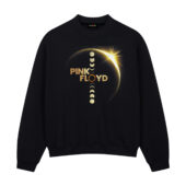Dark Side Of The Moon Pink Floyd The Solar Eclipse Lyric Front Sweatshirt Black - OtherBrick