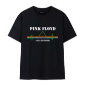 Ekg Pyramid Tour Pink Floyd Heartbeat Front Tshirt Black - OtherBrick