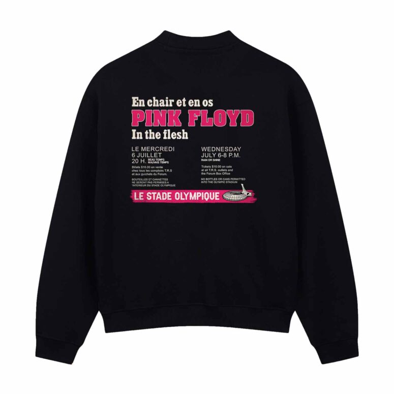 En Chair Et En Os In The Flesh Le Stade Olympique Pink Floyd Concert Shirt En Chair Et En Os In The Flesh Le Stade Olympique Pink Floyd Concert Shirt
