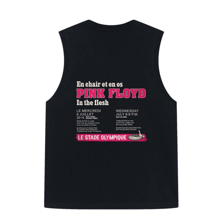 En Chair Et En Os In The Flesh Le Stade Olympique Pink Floyd Concert Shirt En Chair Et En Os In The Flesh Le Stade Olympique Pink Floyd Concert Shirt