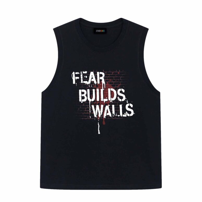 Fear Builds Walls Pink FLoyd Shirt