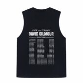 Luck And Strange David Gilmour Tour 2024 Back Tank Black - OtherBrick