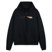 My Little Pony Dark Side Of The Moon Pink Floyd Front Hoodie Black - OtherBrick