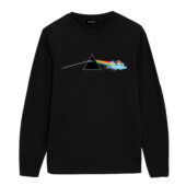 My Little Pony Dark Side Of The Moon Pink Floyd Front Longsleeve Black - OtherBrick