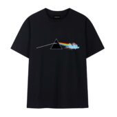 My Little Pony Dark Side Of The Moon Pink Floyd Front Tshirt Black - OtherBrick