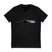 My Little Pony Dark Side Of The Moon Pink Floyd Front Vneck Black - OtherBrick